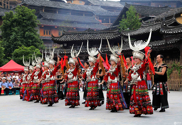Làng cổ của người Miêu ở Tây Giang, tỉnh Quý Châu