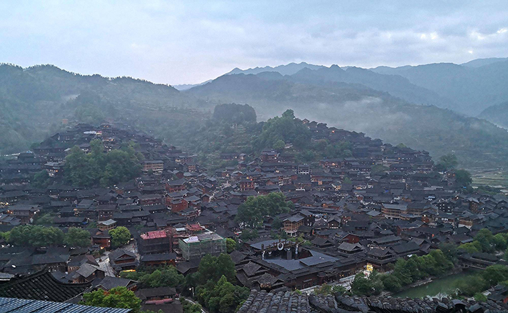 Làng cổ của người Miêu ở Tây Giang, tỉnh Quý Châu