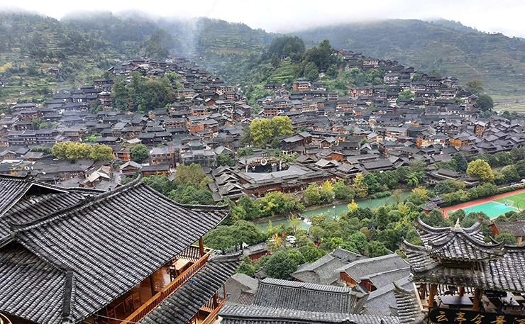 Làng cổ của người Miêu ở Tây Giang, tỉnh Quý Châu