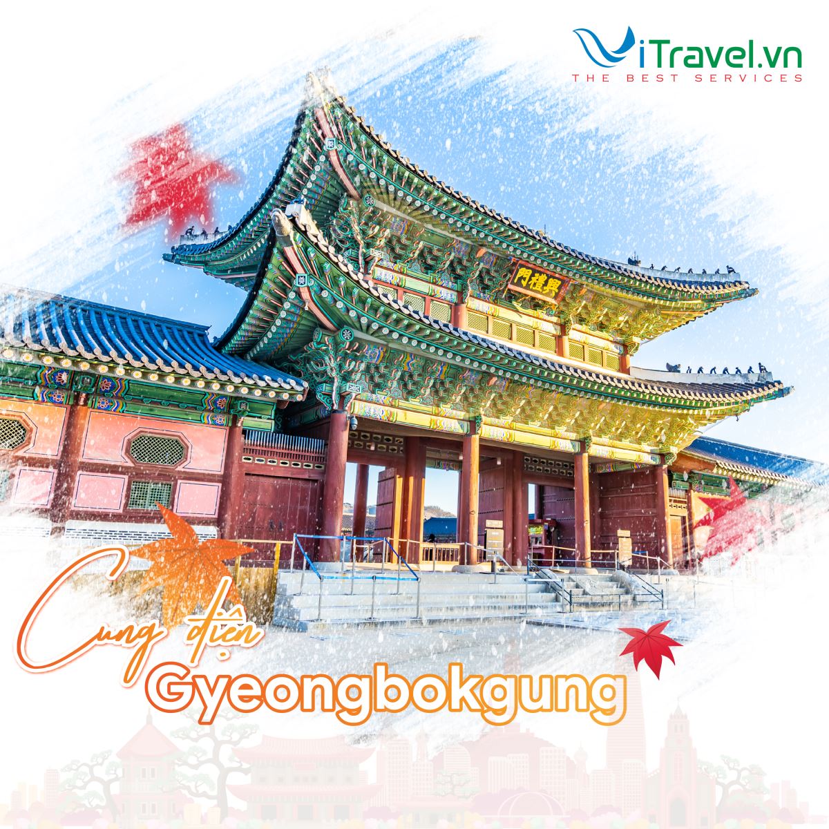 Cung điện Gyeongbokgung ở Seoul, Hàn Quốc